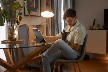 Salesforce Engineer working from his home